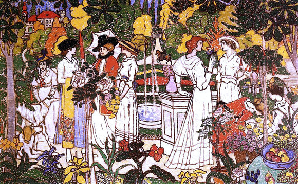  Jozsef Rippl-Ronai Women in a Garden - Canvas Art Print