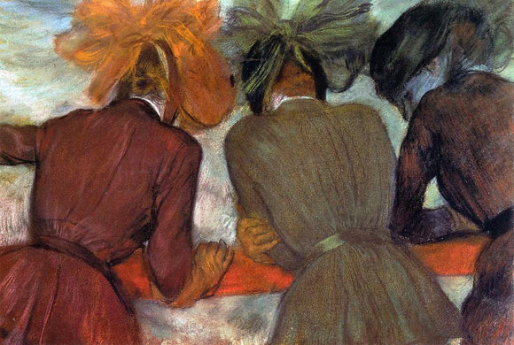  Edgar Degas Women Leaning on a Railing - Canvas Art Print
