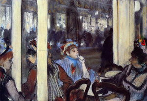  Edgar Degas Women on a Cafe Terrace in the Evening - Canvas Art Print