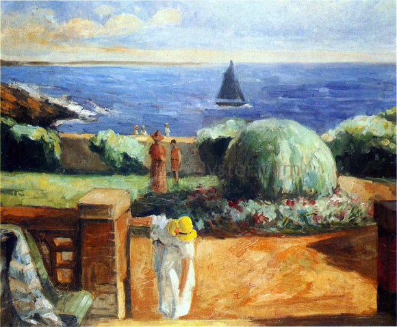  Henri Lebasque Women on the Terrace at Prefailles - Canvas Art Print