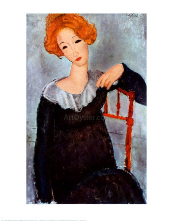  Amedeo Modigliani Women with Red Hair - Canvas Art Print