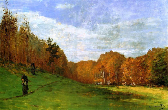  Claude Oscar Monet Woodbearers in Fontainebleau Forest - Canvas Art Print