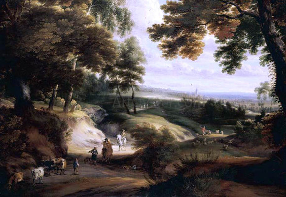  Jacques D'Arthois Wooded Landscape - Canvas Art Print