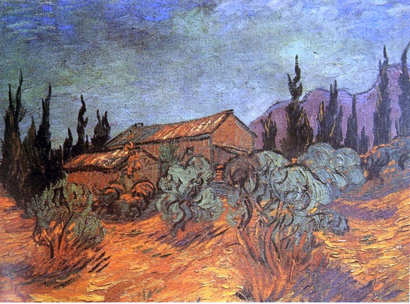  Vincent Van Gogh Wooden Sheds - Canvas Art Print