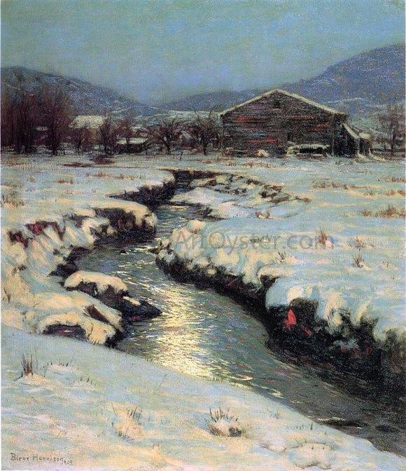  Lowell Birge Harrison Woodstock Meadows in Winter - Canvas Art Print