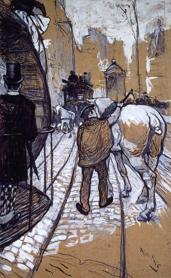  Henri De Toulouse-Lautrec Workers for the Bus Company - Canvas Art Print