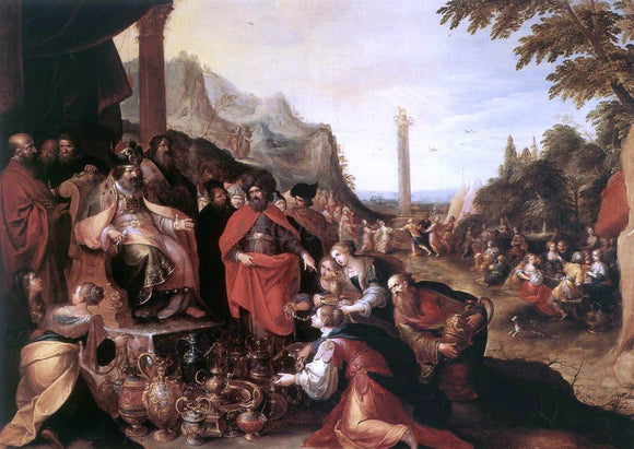  II Frans Francken Worship of the Golden Calf - Canvas Art Print