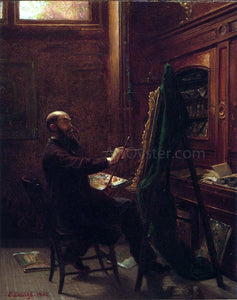  Emanuel Gottlieb Leutze Worthington Whittredge in His Tenth Street Studio - Canvas Art Print
