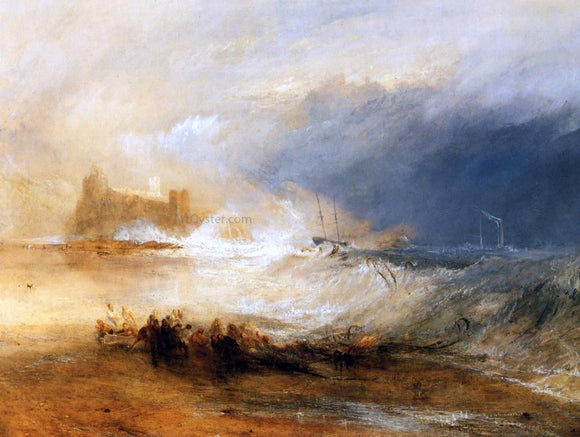  Joseph William Turner Wreckers - Coast of Northumberland - Canvas Art Print
