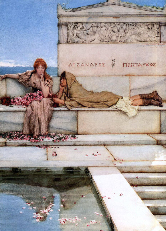  Sir Lawrence Alma-Tadema Xanthe and Phaon - Canvas Art Print