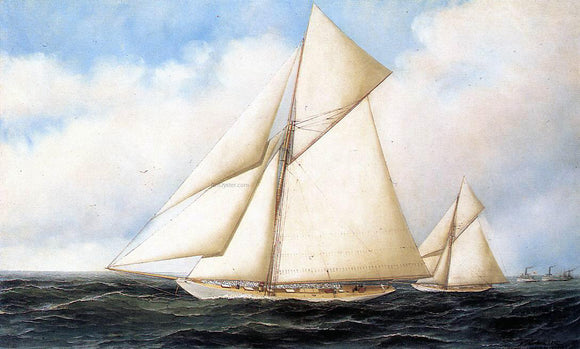  Antonio Jacobsen Yacht Race - Canvas Art Print