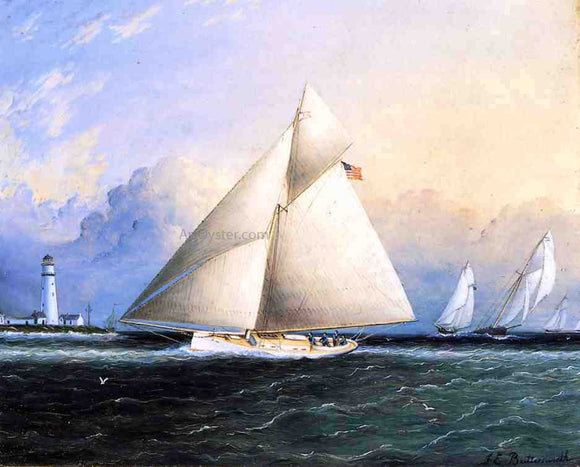  James E Buttersworth Yacht Race - Canvas Art Print