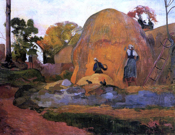  Paul Gauguin Yellow Haystacks (also known as Golden Harvest) - Canvas Art Print