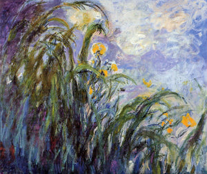  Claude Oscar Monet Yellow Irises - Canvas Art Print