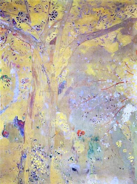  Odilon Redon Yellow Tree - Canvas Art Print