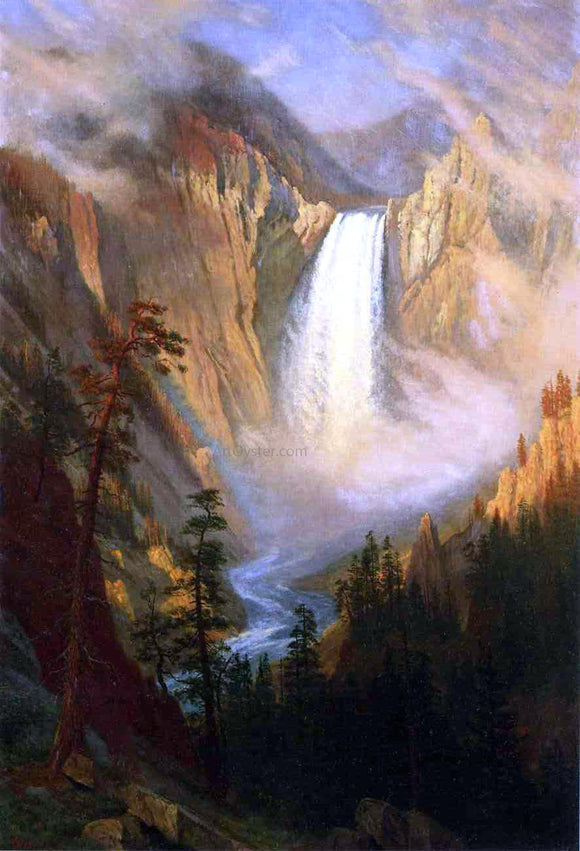  Albert Bierstadt Yellowstone Falls - Canvas Art Print