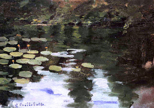  Gustave Caillebotte Yerres, on the Pond, Water Lilies - Canvas Art Print