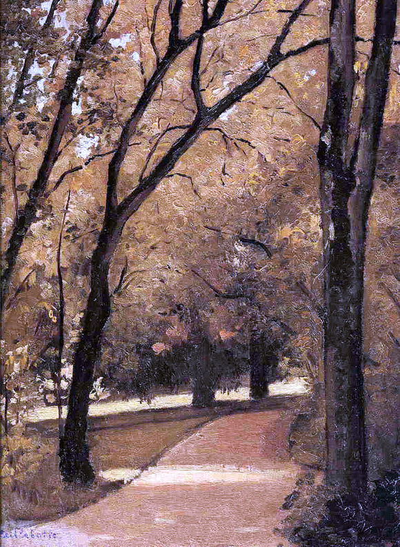  Gustave Caillebotte Yerres, Path Through the Old Growth Woods in the Park - Canvas Art Print