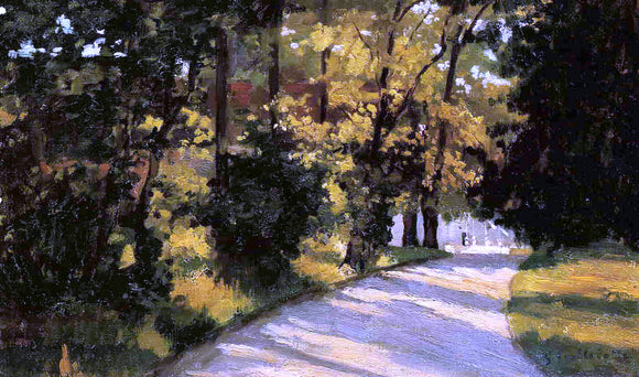  Gustave Caillebotte Yerres, Path Through the Woods in the Park - Canvas Art Print