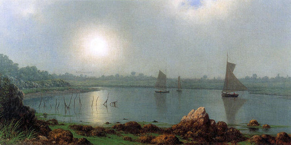  Martin Johnson Heade York Harbor, Coast of Maine - Canvas Art Print