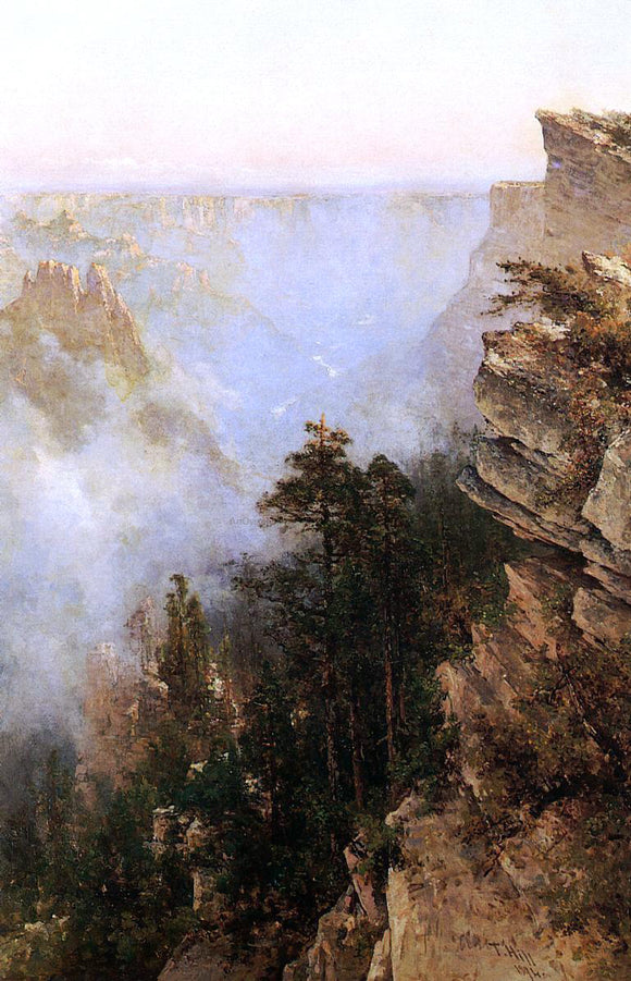  Thomas Hill Yosemite Canyon - Canvas Art Print