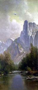  Thomas Hill Yosemite Valley with Half Dome - Canvas Art Print