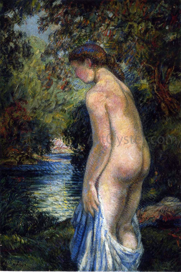  Henri Lebasque Young bathers by the river - Canvas Art Print
