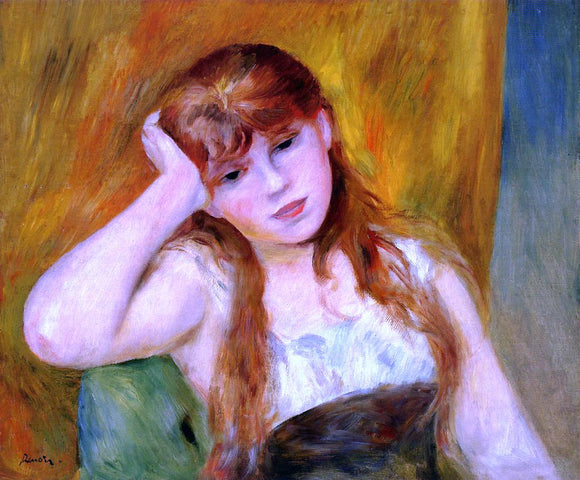  Pierre Auguste Renoir Young Blond Woman - Canvas Art Print