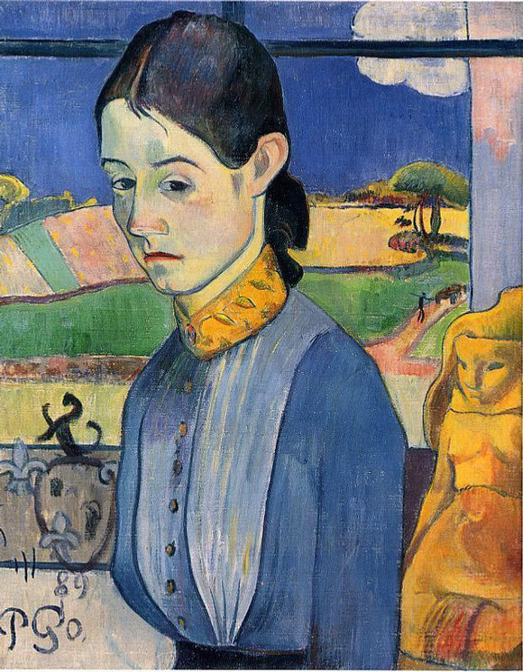  Paul Gauguin Young Breton Woman - Canvas Art Print