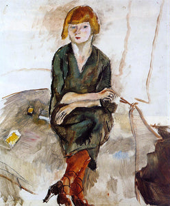  Jules Pascin Young English Woman - Canvas Art Print