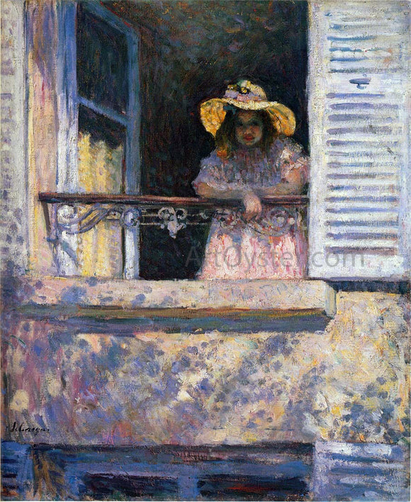  Henri Lebasque A Young Girl in a Window - Canvas Art Print