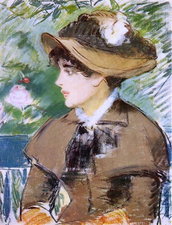  Edouard Manet Young Girl on a Bench - Canvas Art Print