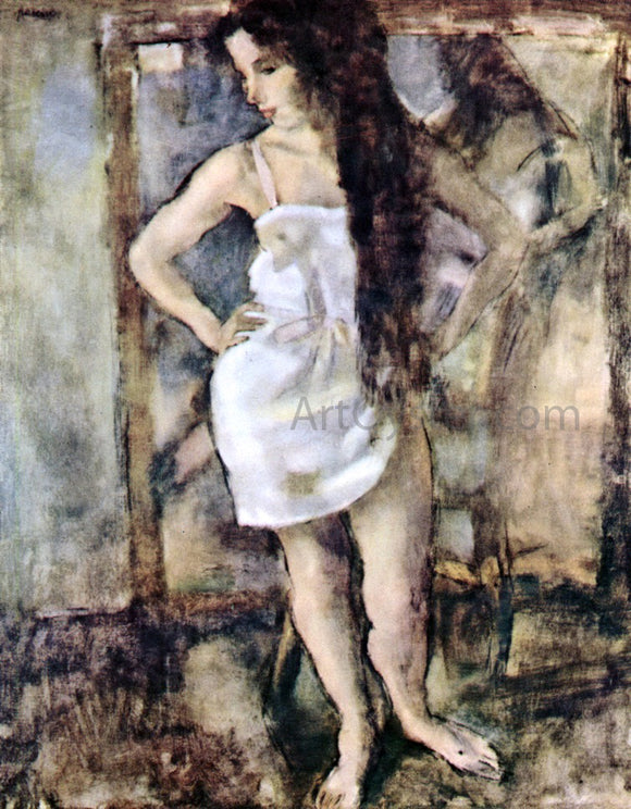  Jules Pascin Young Girl Standing - Canvas Art Print