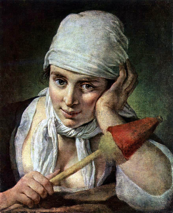  Pietro Antonio Rotari Young Girl with Distaff - Canvas Art Print