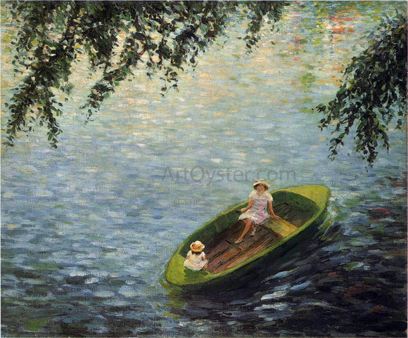  Henri Lebasque Young Girls in a Boat on the Marne - Canvas Art Print