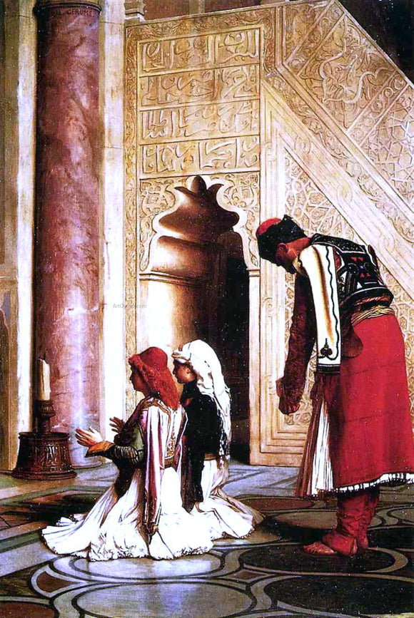  Jean-Leon Gerome Young Greeks in a Mosque - Canvas Art Print