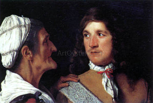  Michiel Sweerts Young Man and the Procuress - Canvas Art Print
