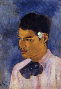  Paul Gauguin Young Man with a Flower - Canvas Art Print
