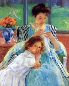  Mary Cassatt Young Mother - Canvas Art Print