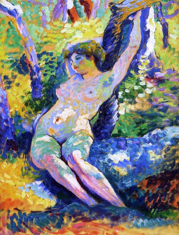  Henri Edmond Cross Young Woman (also known as Study for 'The Clearing) - Canvas Art Print