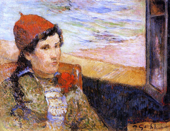  Paul Gauguin Young Woman at a Window - Canvas Art Print