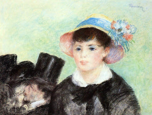  Pierre Auguste Renoir Young Woman in a Straw Hat - Canvas Art Print