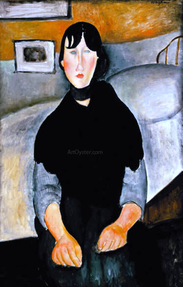  Amedeo Modigliani Young Woman of the People - Canvas Art Print
