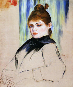  Pierre Auguste Renoir Young Woman with a Bun in Her Hair - Canvas Art Print