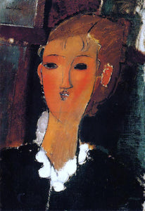  Amedeo Modigliani Young Woman with a Small Ruff - Canvas Art Print