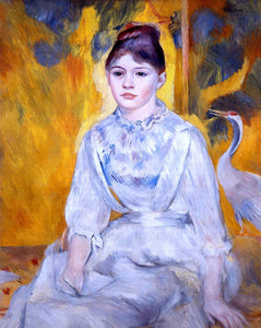  Pierre Auguste Renoir Young Woman with Crane - Canvas Art Print