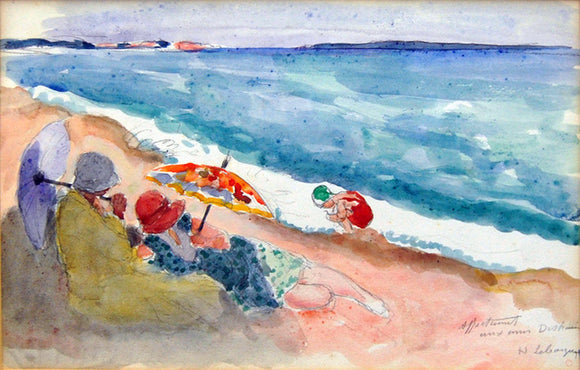  Henri Lebasque Young Women by the Sea - Canvas Art Print