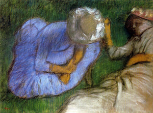  Edgar Degas Young Women Resting in a Field - Canvas Art Print