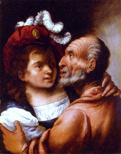  Pietro Della Vecchia Youth And Old Age - Canvas Art Print