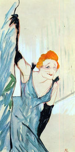  Henri De Toulouse-Lautrec Yvette Guilbert Taking a Curtain Call - Canvas Art Print
